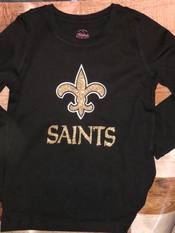 Customized Saints shirts with glitter