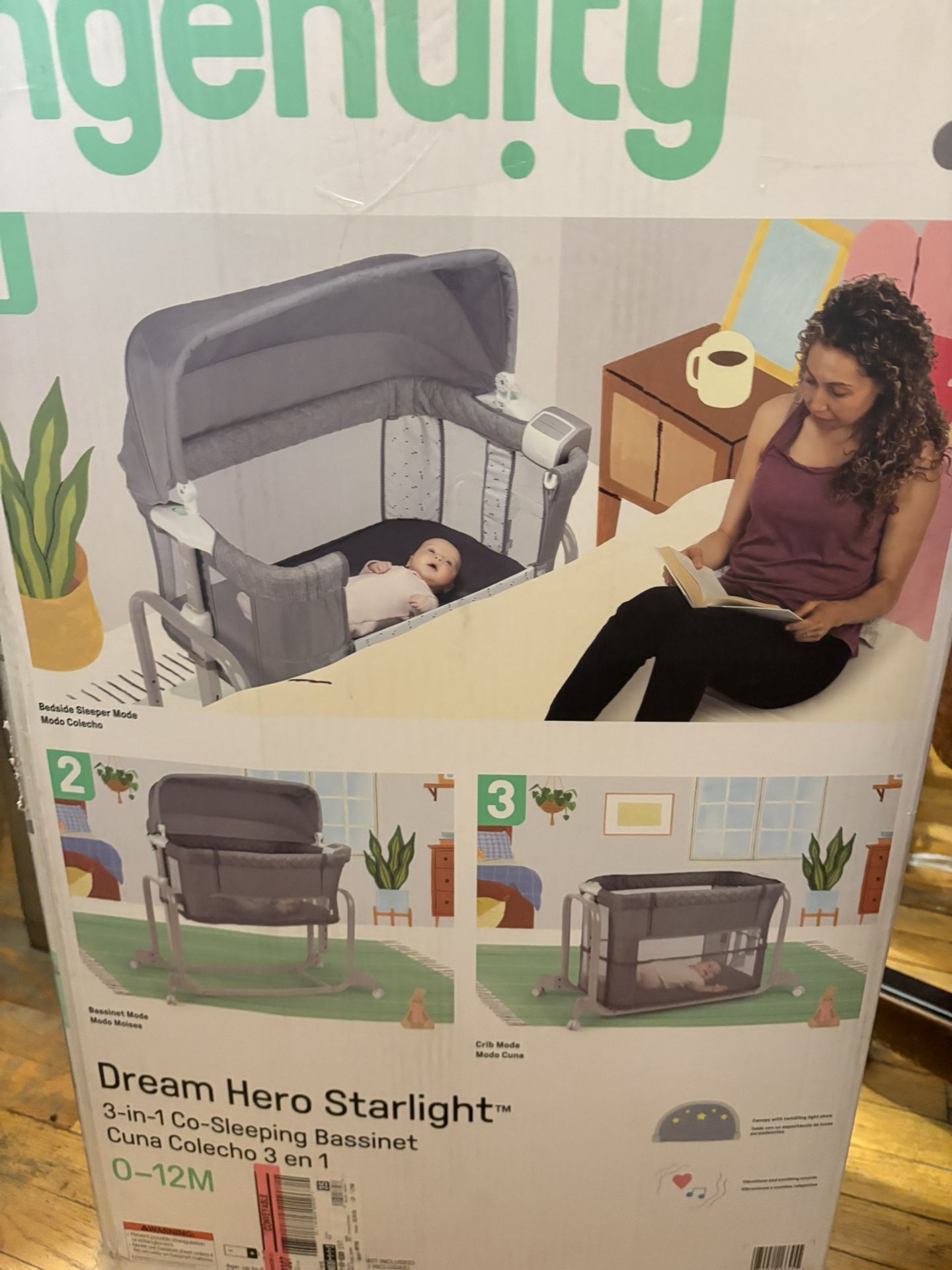 Ingenuity Dream Hero Starlight 3-in-1 Co-Sleeping Bassinet  display picture 1