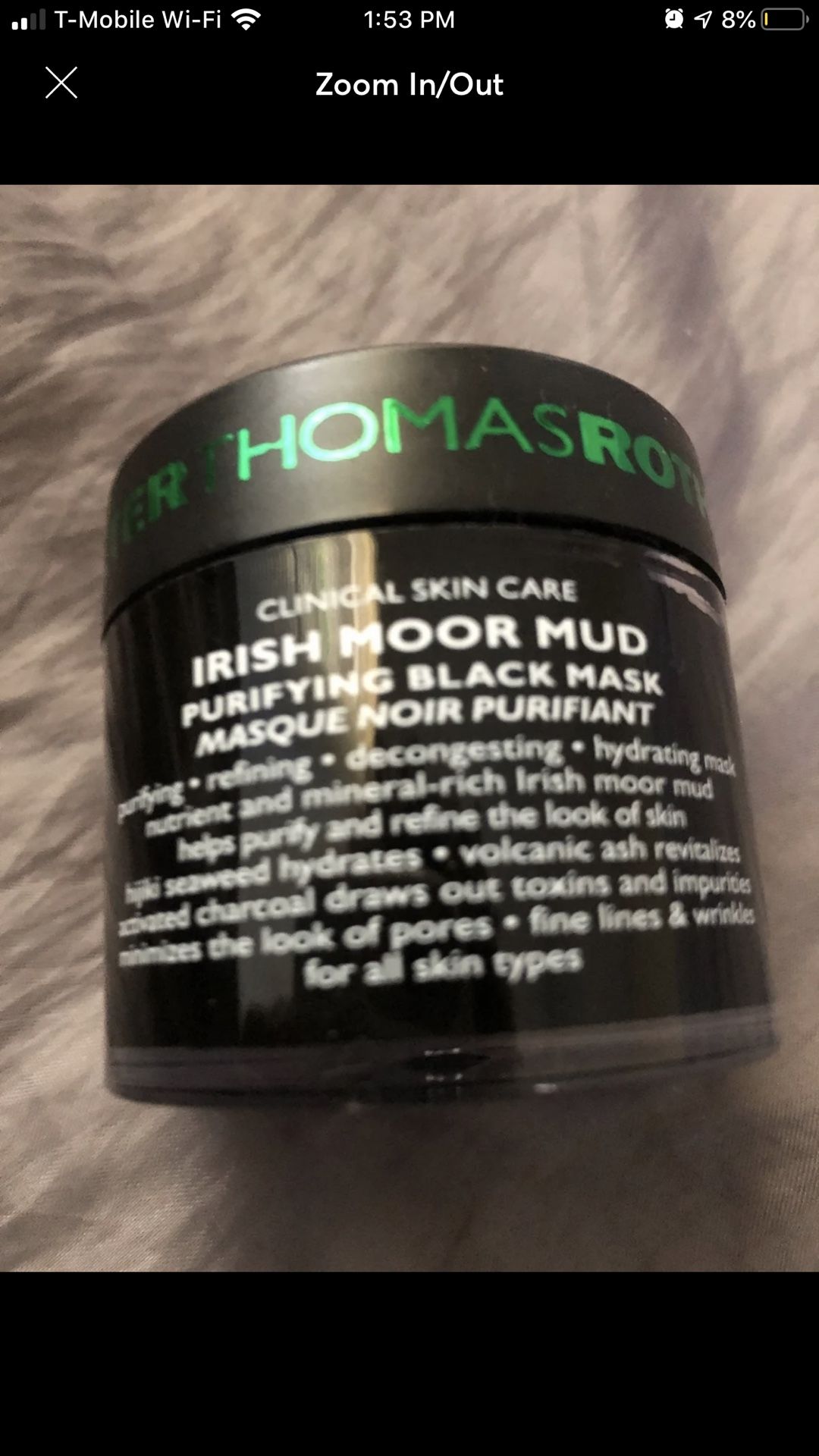 Peter Thomas Roth Irish Moor Mud Purifying Black Mask