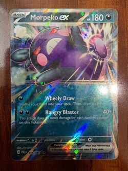 Pokemon Morpeko EX 55/84 Pitch Black Ultra Rare Holo MINT PACK FRESH