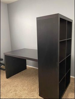Black/Brown IKEA Desk - $115