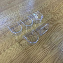 Multiple Clear Bird Feeders