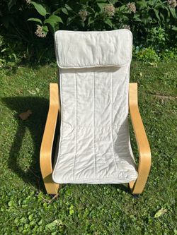 IKEA POÄNG Kids / Children’s Armchair – Light Beige/Birch