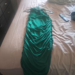 Green Strappy Back Dress