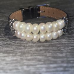 Honora Freshwater And Leather Bracelet