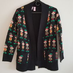 Ugly Christmas Sweater With Elves By Love On A Hanger XS
