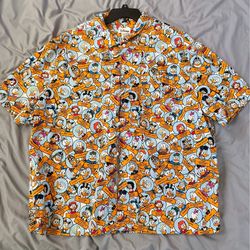 Disney Duck Family Button-Down Shirt (Men’s XL)