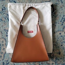 STAUD Rey Bag Tan Leather