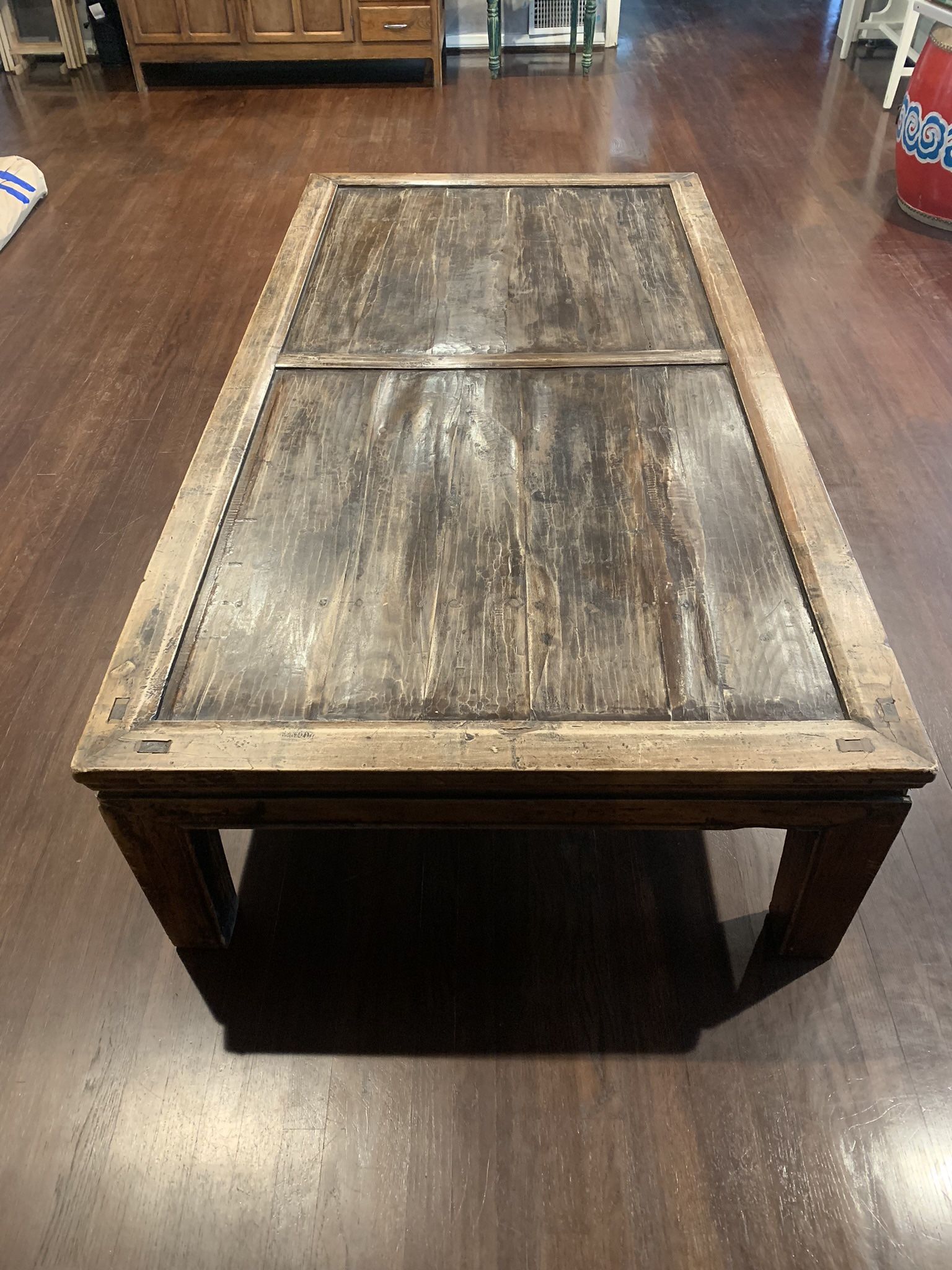 Antique Monk Bed Table