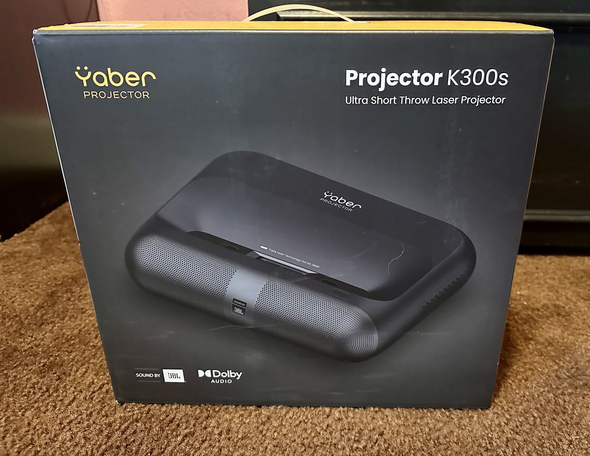 Yaber K300s Triple Laser Projector - Ultra Short Throw Smart Projector NEW