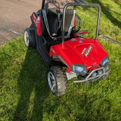 PEG PEREGO POLARIS RANGER RZR 800 24 VOLT KIDS RIDE ON NEW BATTERY WORKS GREAT