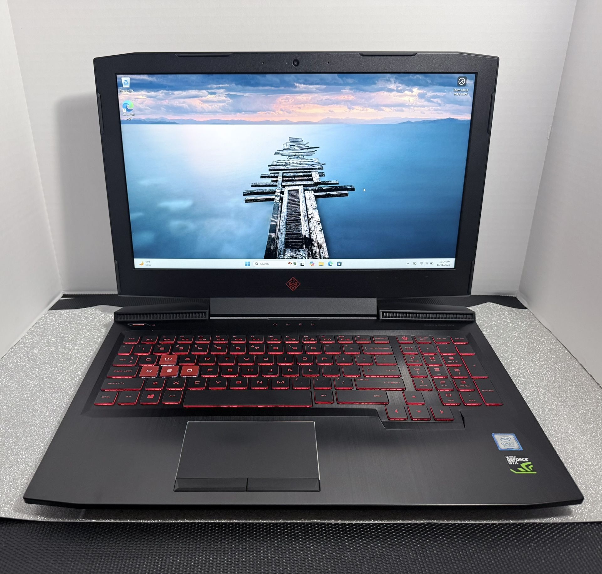 OMEN by HP 15-ce0xx - Core i7 7700HQ 2.80 GHz - Win 11 Home 64-bit - 10GB RAM GTX 1050