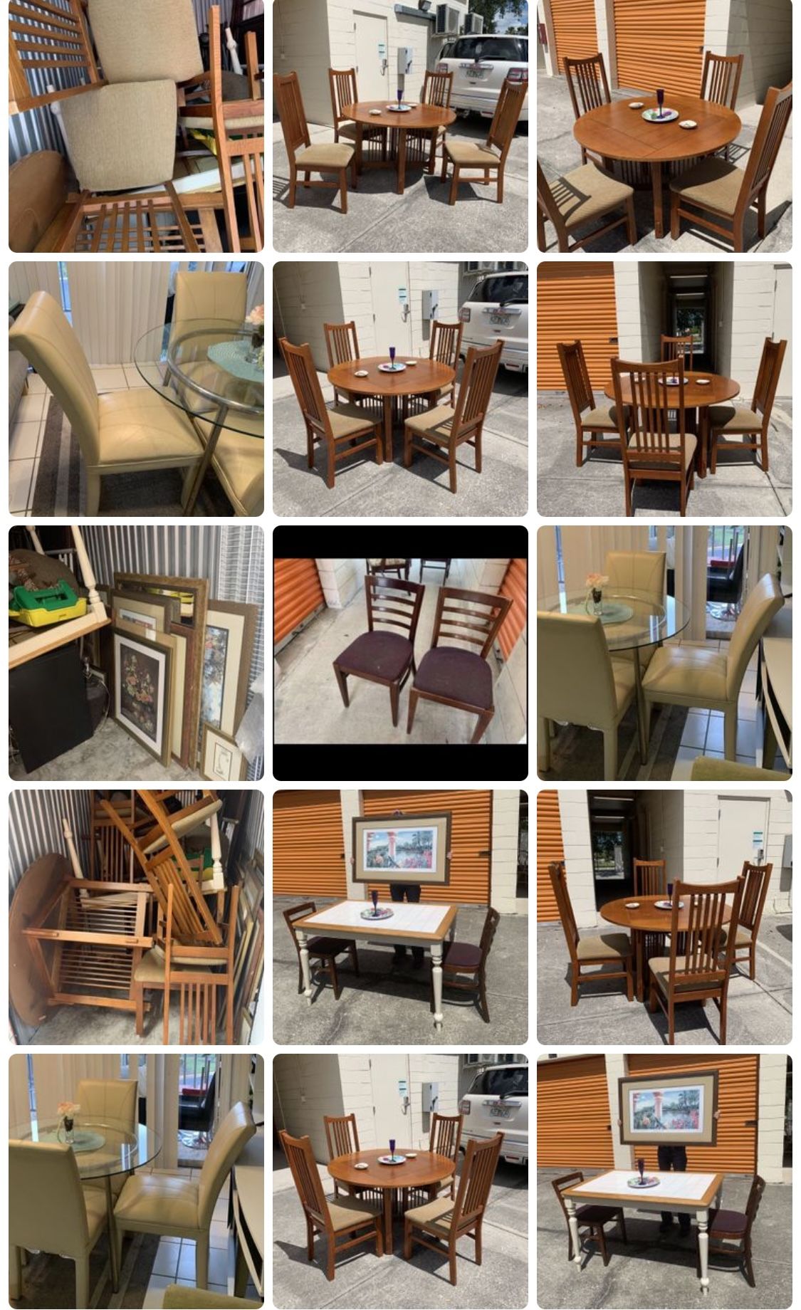 House And Office Furniture And Decoration From $5 And Up ๐ ๐๐๐ฎ๐๐ช๐ผ Dining Room And Kitchen Furniture, Table, Chair, Glass, Wood, Lamp, Picture.