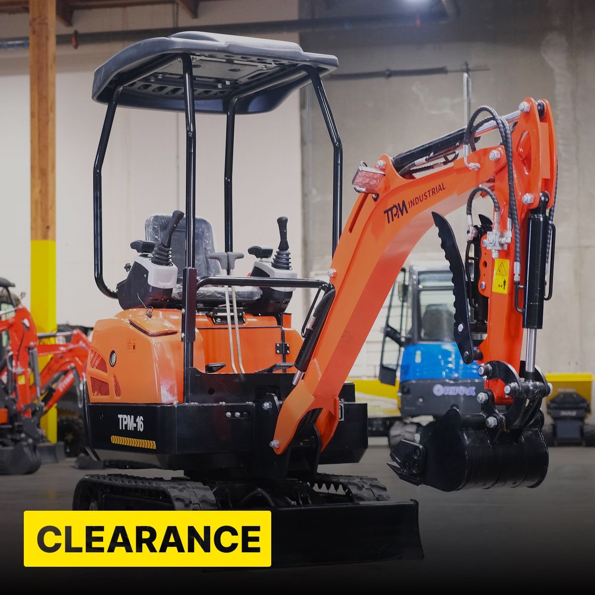 2025 NEW | TPM-16 Mini Excavator • 13.5HP B&S Gas • perfect for landscaping