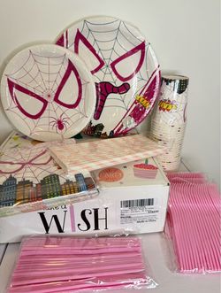 Gwen Stacy Pink Spider-Man Theme Birthday Party for 24 people