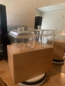 1940’s / 1950’s Vintage Westinghouse/pyrex Glass Refrigerator/ Baking Dishes