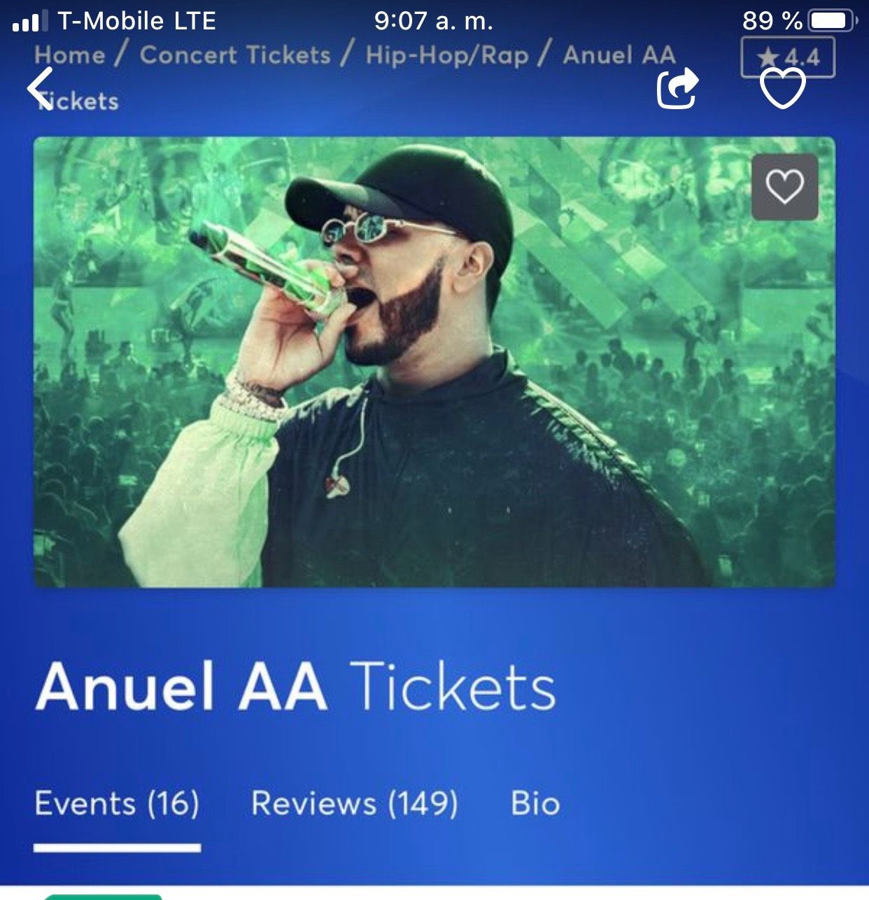 Tickets concierto Anuel AA