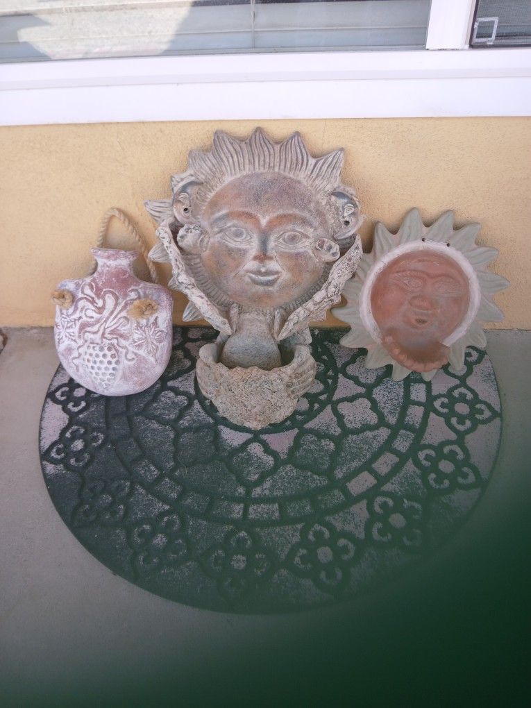 Beautiful Outdoor , or for HOME POTTERY ! ( 3) Items Firm on Price