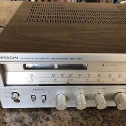 Hitachi HR-504 Vintage Receiver, Hi-Fi With Pair Of Bose 201 Direct & Reflect Speaker, Great For Turntable’s