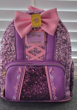 Loungefly Disney Rapunzel Sequin Mini Backpack