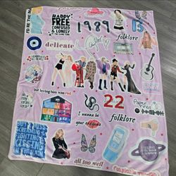 Taylor swift throw blanket