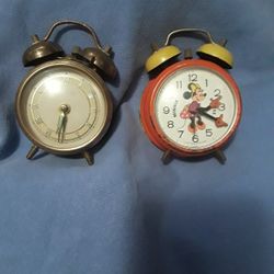 Two Alarm Clocks One Minnie Mouse Disney And 1 Forestville