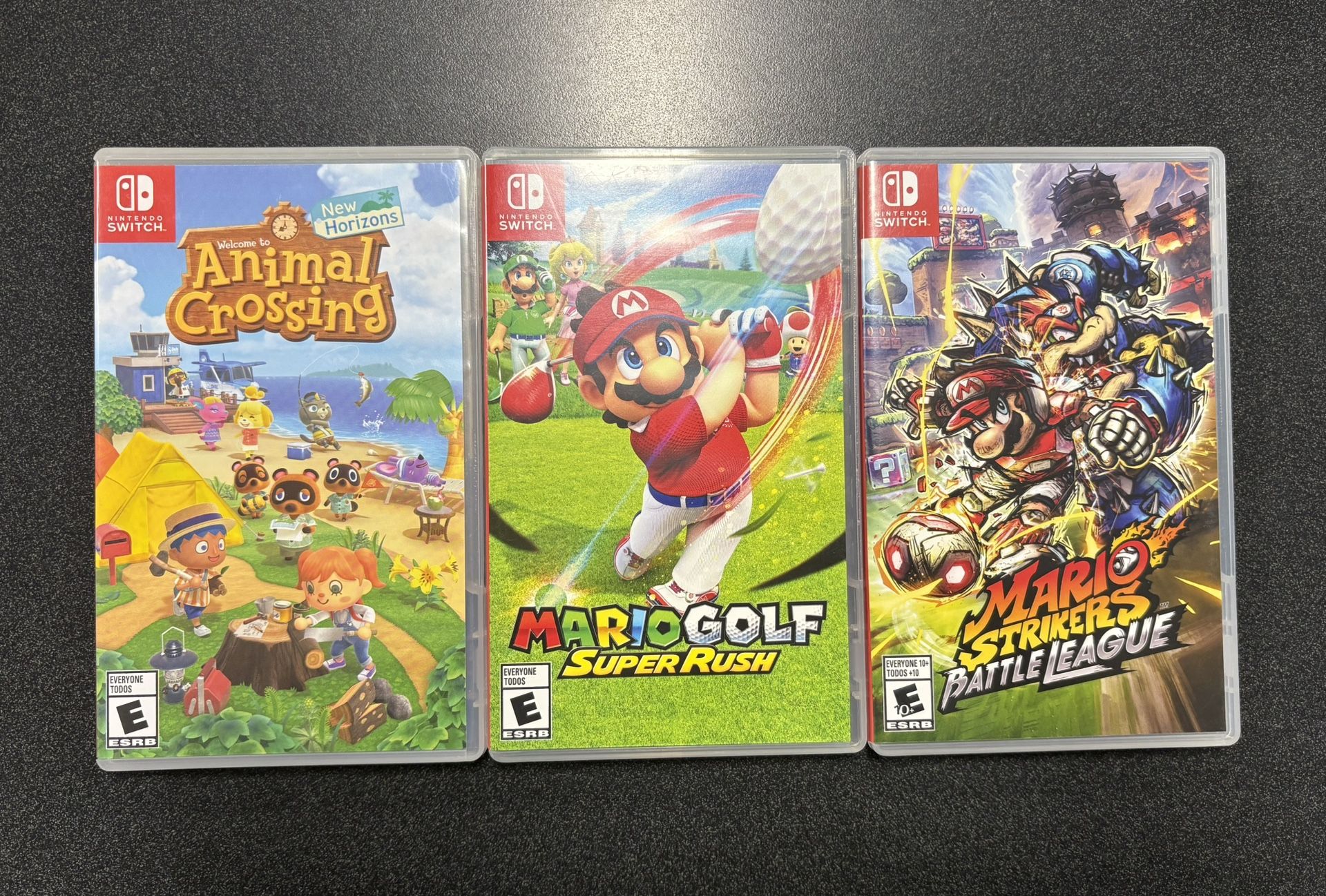 Nintendo Switch Game Bundle (3) Mario Animal Crossing
