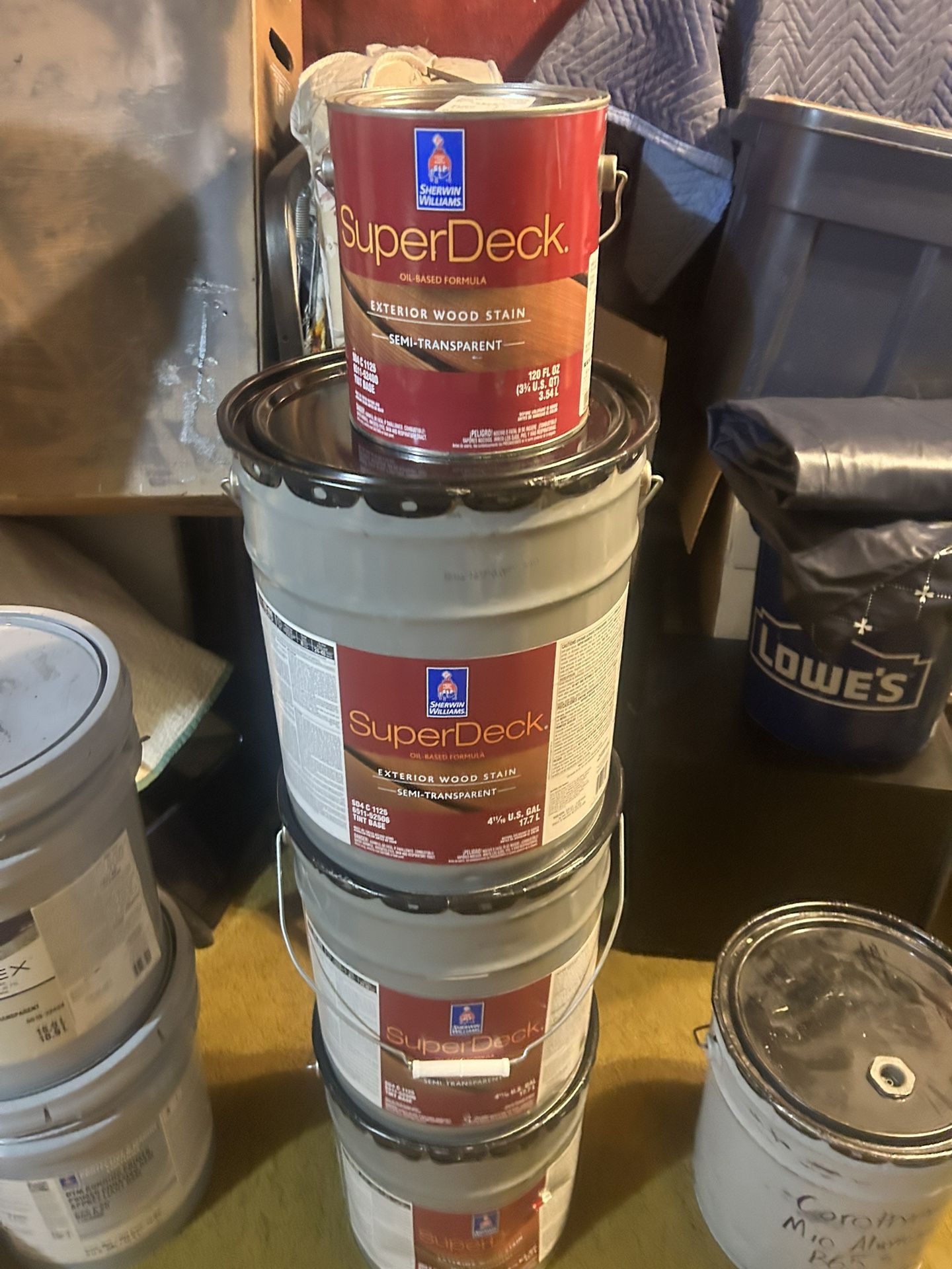 16gal  Sherwin Williams SuperDeck Oil Base Stain”#3530”