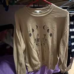 Crewneck Sweatshirt With Skeletons