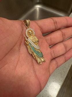 14K San Judas Tadeo Pendant