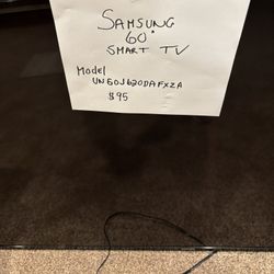 Samsung 60 In smart TV