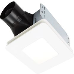 Broan-NuTone Bathroom Exhaust Fan with LED light - Easy Retrofit Without Attic Access, Quiet 1.5 Sones, Effective Ventilation at 80 CFM ENERGY STAR Ce