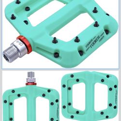 New FOOKER MTB Pedals Mountain Bike Pedals 3 Bearing Non-Slip Lightweight Nylon Fiber Bicycle Platform Pedals for BMX MTB 9/16"
