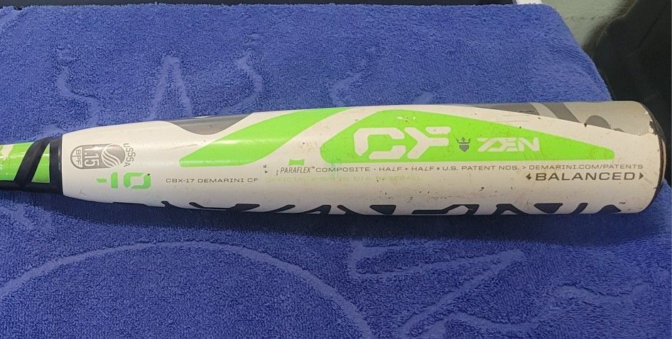 2017 Demarini CF GREEN ZEN (-10) 29" USSSA Bat