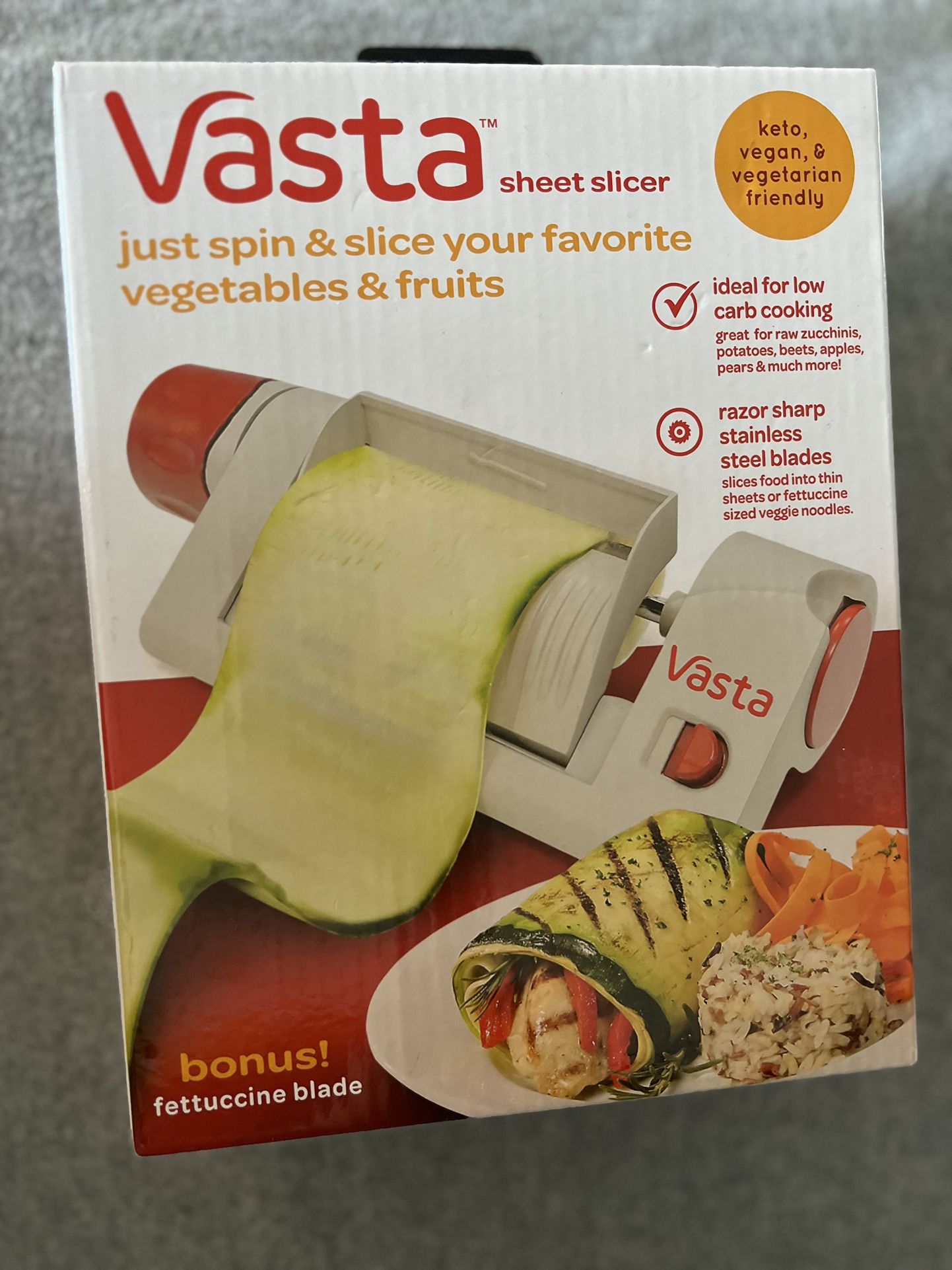 Vasta sheet slicer & fettuccine blade - 90025
