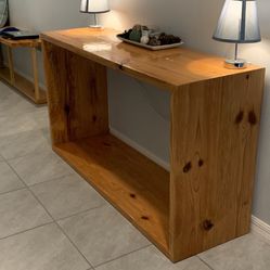 Handmade Console Table (stained And Finished) *** I also Build A Variety Of Handmade Furniture (barstools, Farmhouse Tables, Entertainment Centers, 