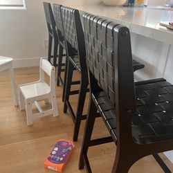 Counter height Black barstools - Set Of 4