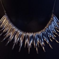Silver Statement Necklace 