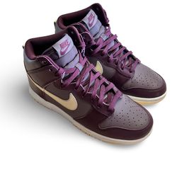 Nike Dunk High Womens Size 8 Mens Size 6.5 Plum Eclipse With Box DD1869-202