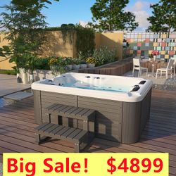 3 Person Outdoor Hydrotherapy Bathtub Hot Bath Tub 