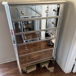 Mirrored Tall Dresser 