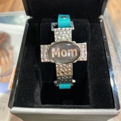 Leather Like Cross Bracelet 