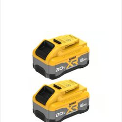 DeWalt 2 Battery Pack 20v 8amp Lithium 