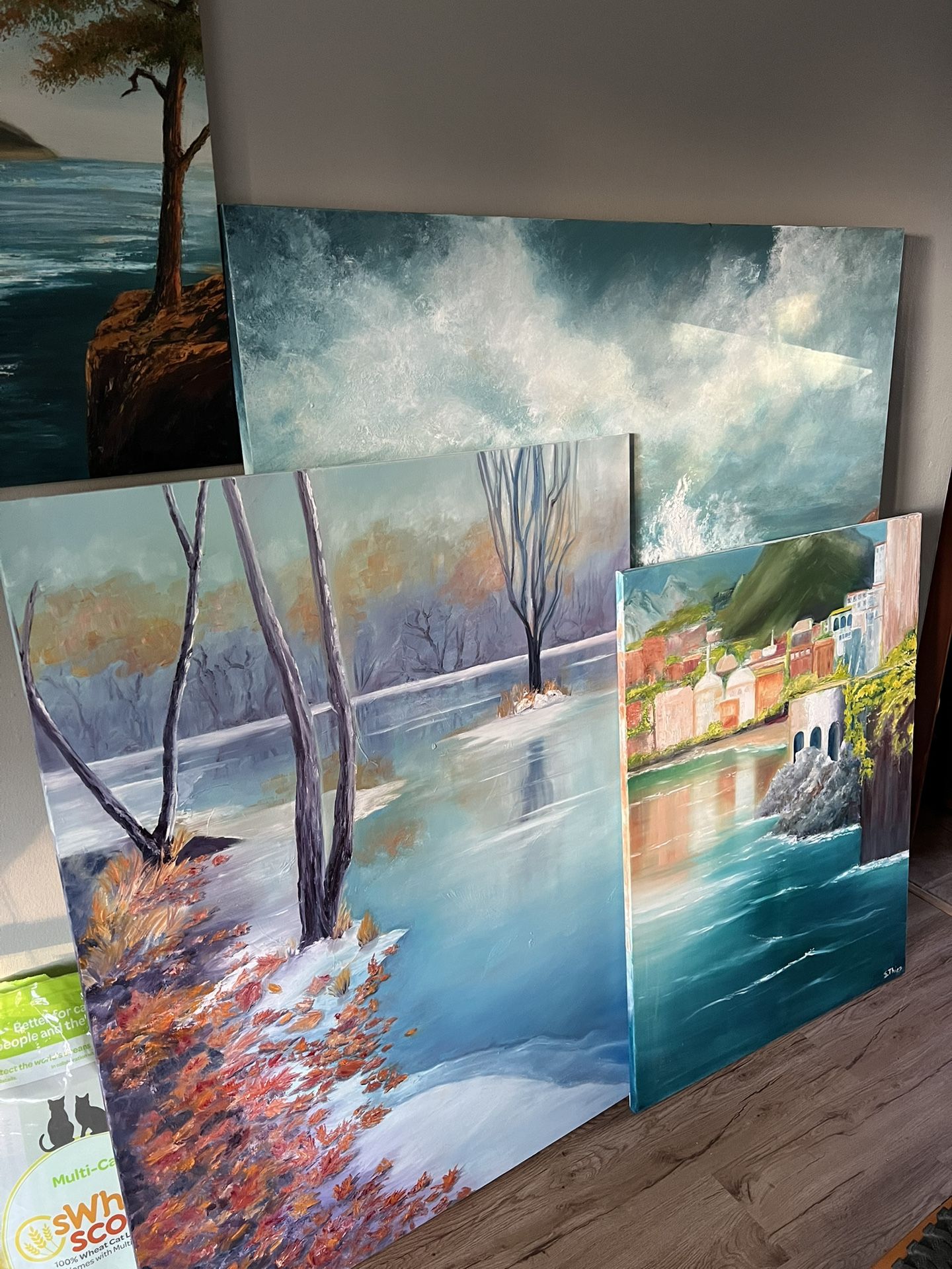 Original Landscape Oil Paintings: Large