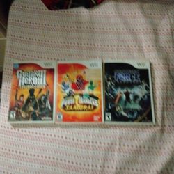 3 Nintendo Wii Games