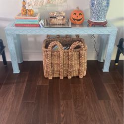 Gorgeous Regency Lacquered Fretwork Console Table 