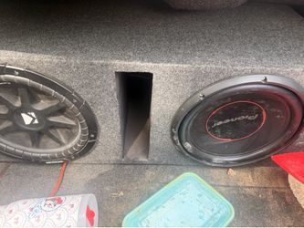 Amp and 2 twelve in subs with box.