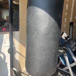 Punching bag with gloves and good conditions