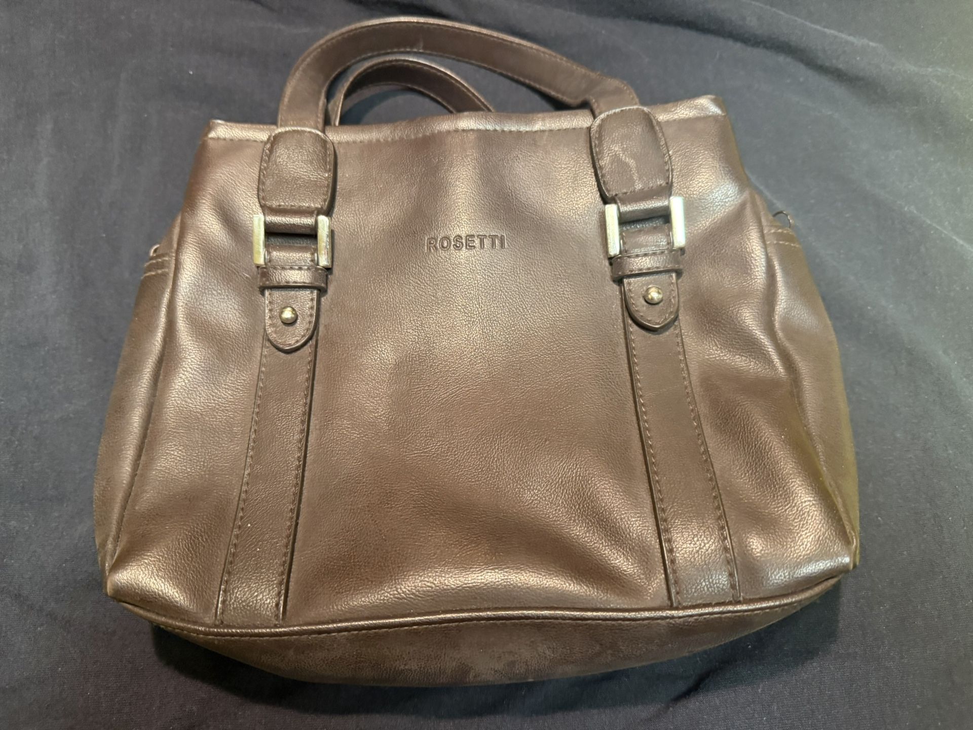 Brown Rosetti Handbag
