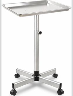 Salon Señor Salon Tray Cart,Instrument Tattoo Trolley Tray with Wheels,Height Adjustble Hair Color Storage Tray Cart